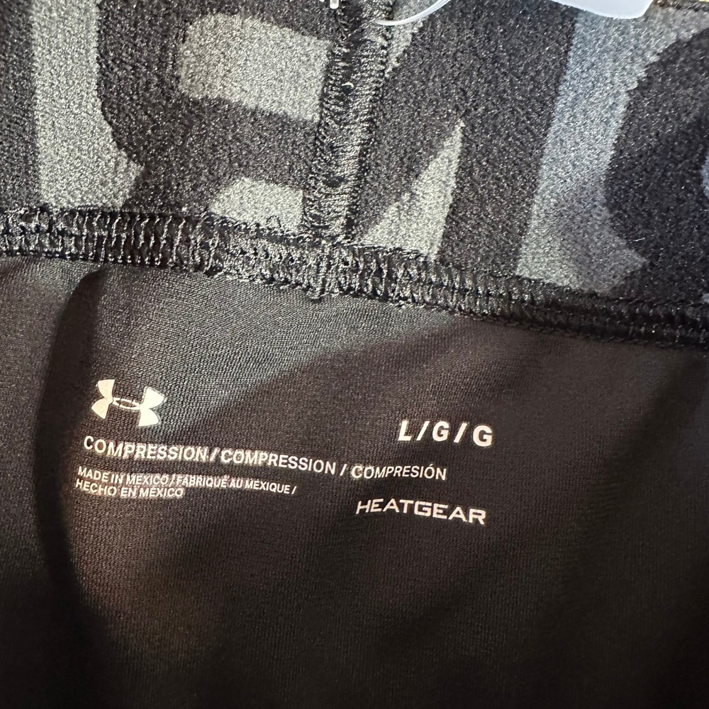 Under Armour Mens Large Black Pants Base Layer Compression - Picture 11 of 11